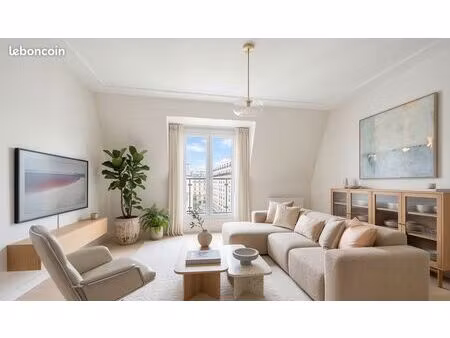 trocadero – bel appartement traversant  lumineux  vue dégagée