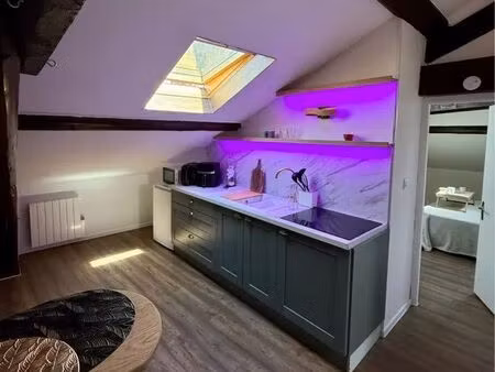 studio 30 m² rénové avec chambre séparée – transports & commerces – 595 cc