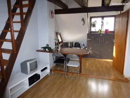 loue petit 2 pièces en duplex eguisheim