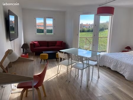 grand t1 meublé à st-genis-laval