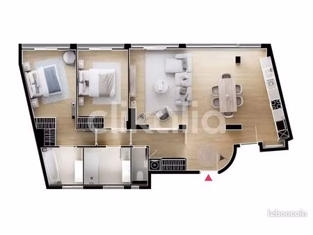 appartement 4 pièces 90 m²