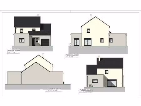 terrain avec maison neuve à vendre