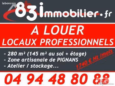 local 145 m² pignans