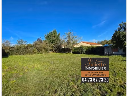 vente terrain 650 m² à saint-myon (63460)  55 000 €