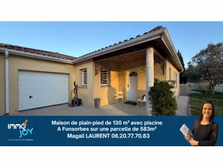 vente maison 6 pièces 132 m² fonsorbes (31470)