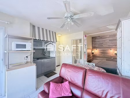 vente appartement 1 pièce 21 m² à canet-en-roussillon (66140)  96 000 €