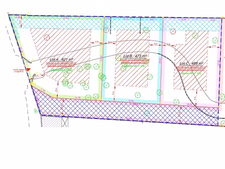 boissettes - terrain a batir viabilise 488m2