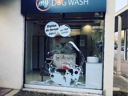 station lavage canin libre-service + distributeur café/snacks – activité clé en main
