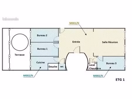 location bureaux centre