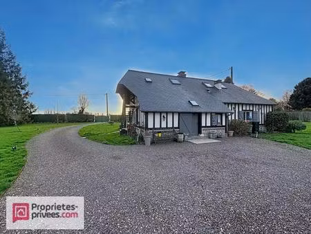 charmante longère normande rénovée avec piscine chauffée et chalet indépendant - pays d'au