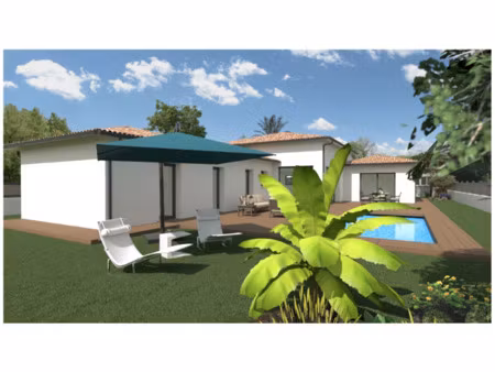 boucau - terrain plat constructible de 1026m2 au calme- proj