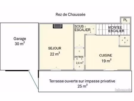 location maison de village 90 m² avec garage