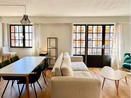 t2 meublé + parking vieux lille