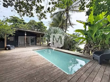 dpt guyane  à louer cayenne villa t3 bis + t2 de 140 m² avec piscine et vue panoramique su