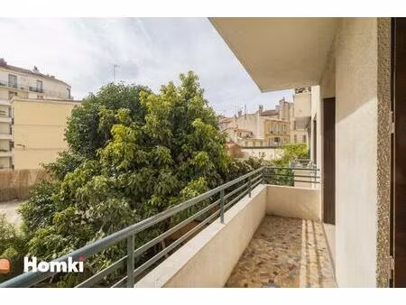 marseille 13005 - secteur monte cristo / chave - appartement t3 traversant avec balcon ple