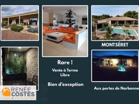 vente à terme libre sur 180 mois - montseret (11200)