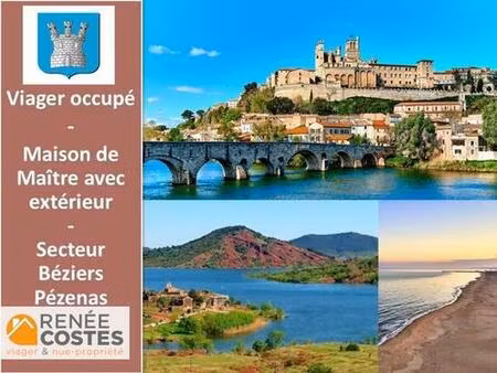 viager occupé - f78 ans - pezenas (34120)