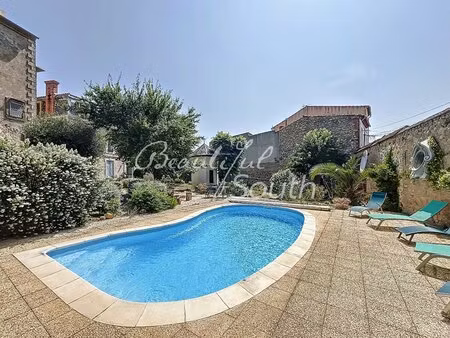 elegante maison de maitre avec piscine  corbieres