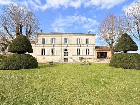 former cognac distillery in the heart of a charming village surrounded by vineyards with i