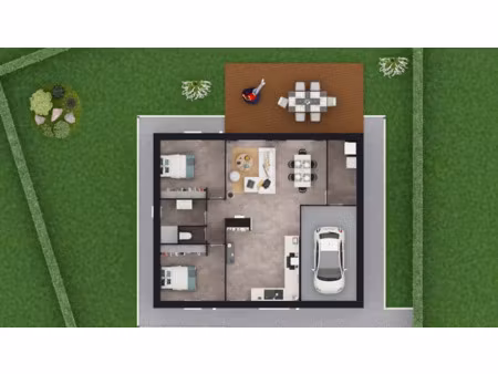 vente maison neuve 3 pièces 69 m² à cerisé (61000)  185 000 €