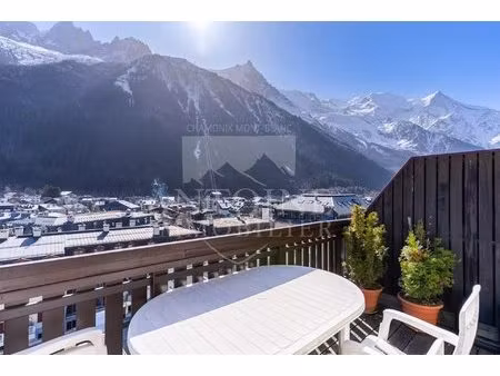 studio avec balcon et vue panoramique mont-blanc – centre de chamonix