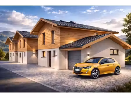 cervens - maison accolée de 108 m² - terrain de 303 m² - 3 chambres