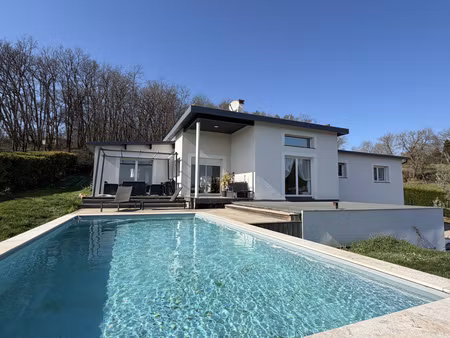entre agen et villeneuve sur lot  maison moderne avec piscine et grand terrain