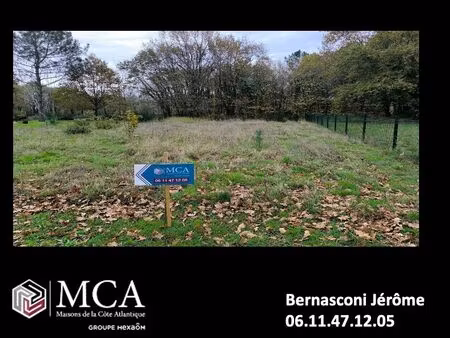 vente terrain 1000 m² bedenac (17210)