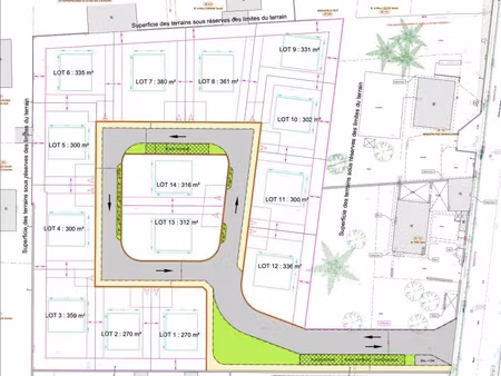 vente terrain 270 m² pont-de-chéruy (38230)