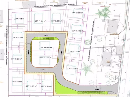 vente terrain 302 m² pont-de-chéruy (38230)