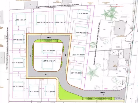 vente terrain 316 m² pont-de-chéruy (38230)