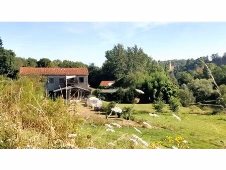 maison rustique restaurée  4 chambres  2 5ha  vue  dépendances  bord de rivière – lessac..