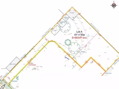 vente terrain 865 m² pont-saint-martin (44860)