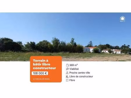 terrain constructible viabilisé à vendre