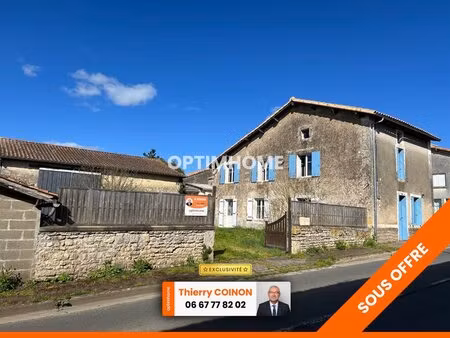 maison de bourg a finir de rénover  111 m² exploitables  dépendances  terrain 1310m²... a.