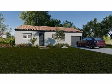 terrain avec maison neuve à vendre