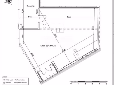 location local commercial 1 pièce