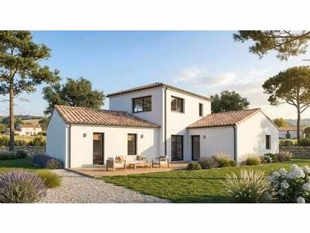 terrain avec maison neuve à vendre