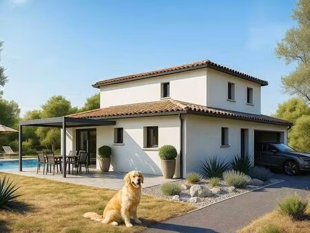 terrain avec maison neuve à vendre