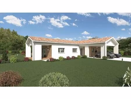 terrain avec maison neuve à vendre