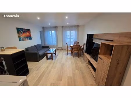 t2 meublé 43 m² rénové – parking possible – centre dieppe