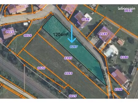 terrain 1204m² retzwiller