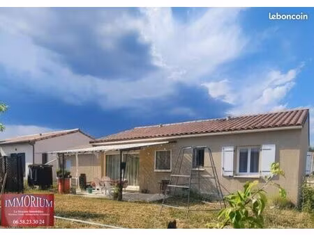 maison plain pied récente  5 pièces 3 chambres sur 454m² de terrain