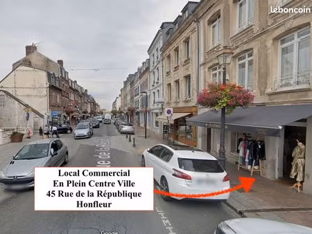 local commercial 34 m² hyper centre honfleur – bail flexible 3 à 36 mois