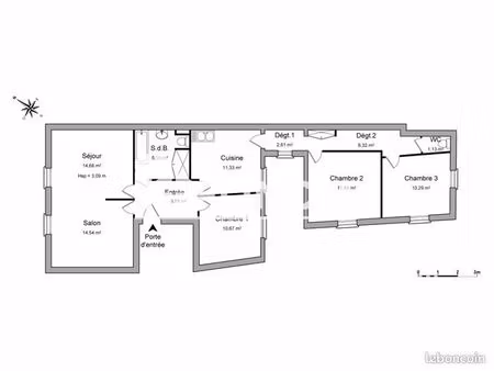 appartement 5 pièces 97 m²