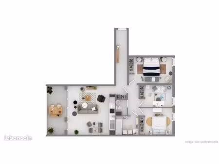 appartement 4 pièces 80 m²