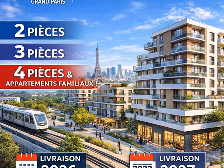 vente appartement 2 pièces 63 m² drancy (93700)