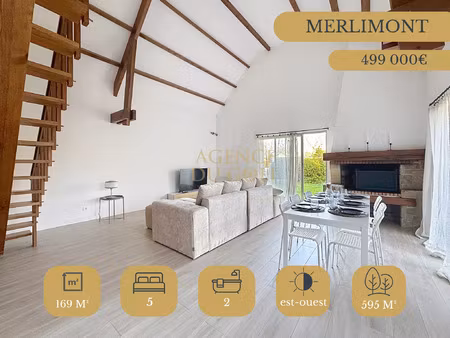 vente maison 6 pièces 169 m² merlimont (62155)