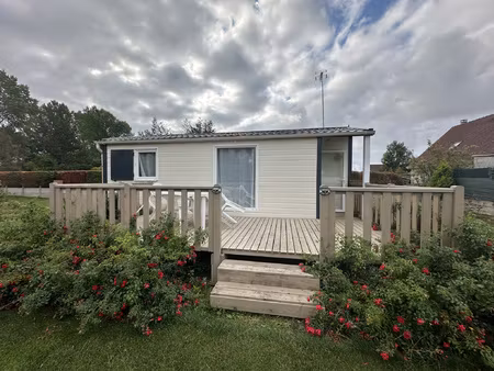 mobil-home meublé 35 m2 sur terrain privatif sécurisé