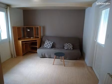 t1 bis meublé parking cour